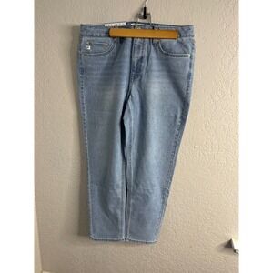 Seven7 Womens 90s Straight Leg High Rise Jeans Size 10 Light Wash